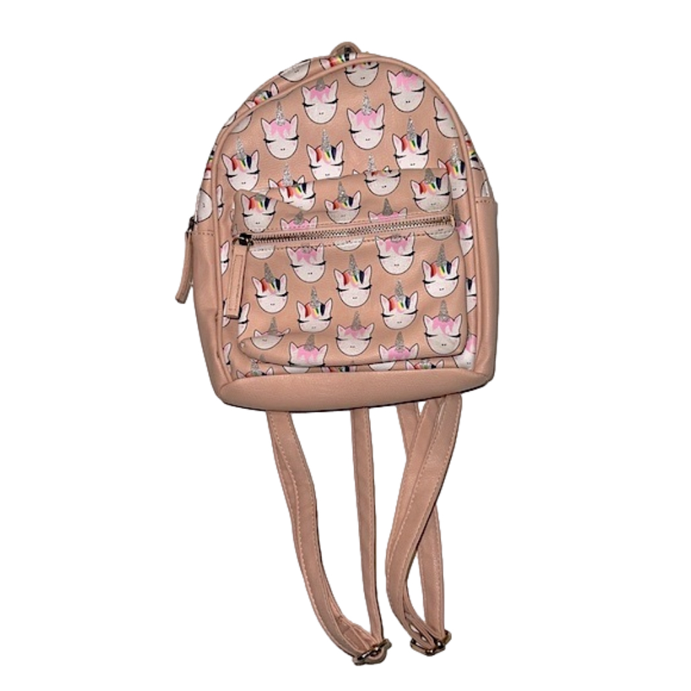 RUE21 Light Pink Unicorn Print Adjustable Mini Backpack